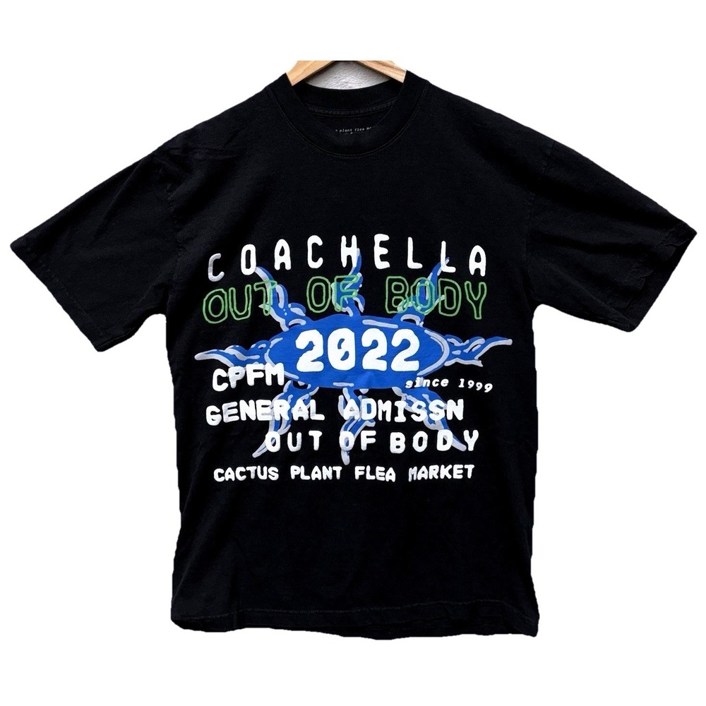 Coachella Cactus‎ Plant Flea Market Weekend 2 T-shirt 2022 Size M Puff Print